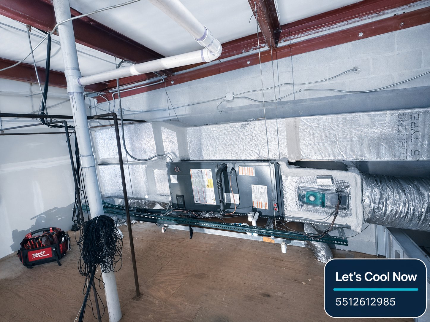 Commercial HVAC equipment and duct installation in Florida